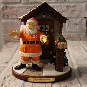 Nascar Tony Stewart Welcome Home Santa Figurine